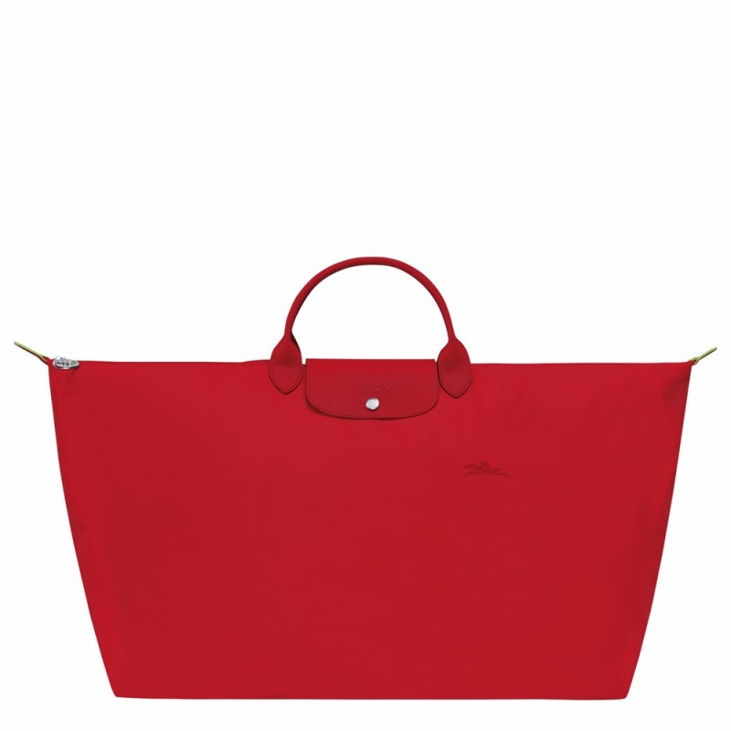 Red Longchamp Le Pliage M Men's Travel Bags